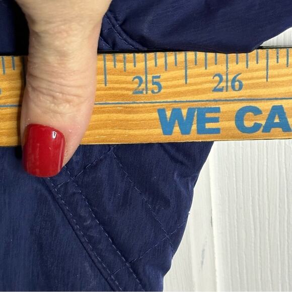 LL Bean Women’s Navy Blue Pullover Jacket Coat Hood Size XL P synthetic Down VTG - Picture 12 of 16